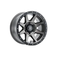 ICON Alloys Bandit, Gun Metal, 20 x 10 / 5 x 5, -24mm Offset, 4.5" BS