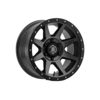 ICON Alloys Rebound HD, Satin Black, 17 x 8.5 / 8 x 170, 6mm Offset, 5" BS