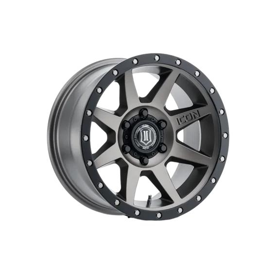 ICON Alloys Bandit, Gun Metal, 20 x 10 / 5 x 5, -24mm Offset, 4.5" BS